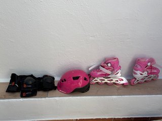 Patines en línea rosas talla 35-38.