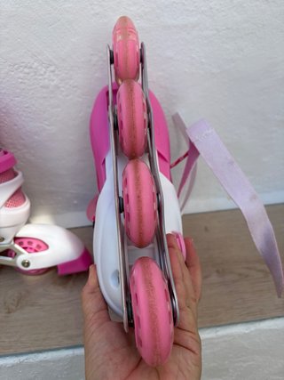 Patines en línea rosas talla 35-38.