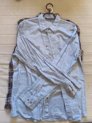 Camisa de manga larga a cuadros