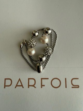 Pulsera Parfois Perlas y Cristales
