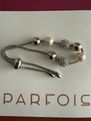 Pulsera Parfois Perlas y Cristales