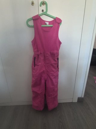 Mono de esquí rosa boomerang 8 años