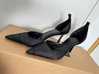Sandalias Mango Tacón Negro