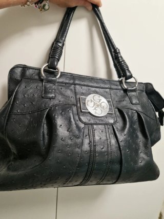 Bolso Guess Vintage Y2K Efecto Avestruz