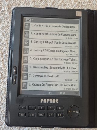 Lector de libros Papyre " regalo cable de cargado"
