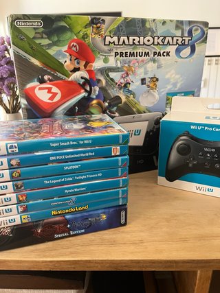 Consola Wii U + Mando Pro + Mario Kart 8