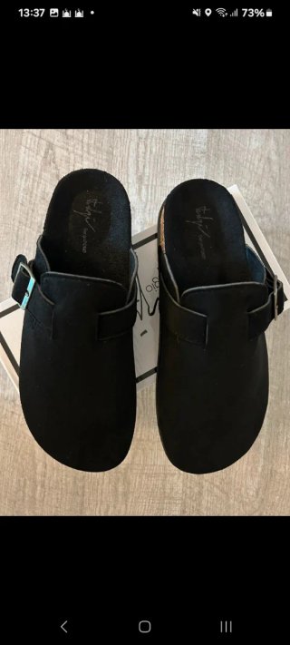 Mules Sabot Sergio Todzi Pretas Tamanho 40
