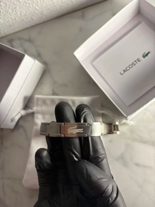 Pulsera Lacoste Acero Hombre Con Caja original