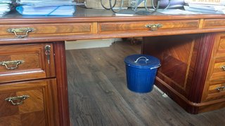 Mesa escritorio madera señorial