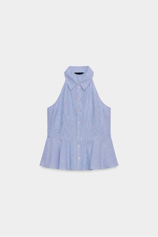 Top peplum de rayas Zara