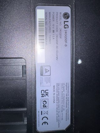 Placa base monitor LG 24GQ50F-B