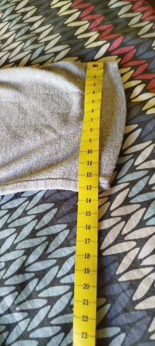 Jersey fino manga larga gris cuello V - Talla XL