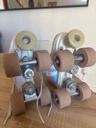 Patines de niña 4 ruedas blancos