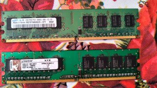 Coppia memorie RAM Samsung e Kingston