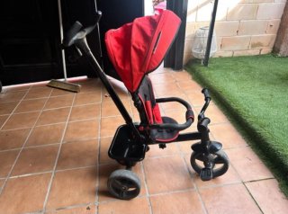 Triciclo Infantil con Capota Rojo