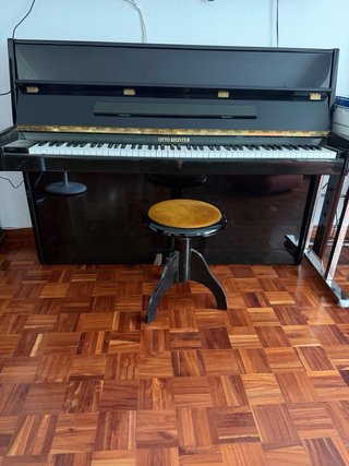 Piano Vertical Otto Meister Negro