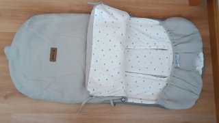 Saco para silla de paseo Jané , con forro calido .