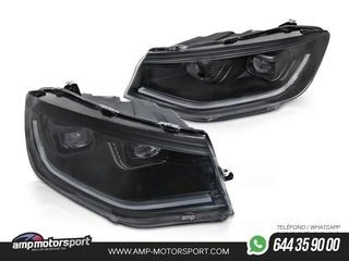 FAROS DELANTEROS LUZ DIURNA NEGROS PARA VW CADDY 2020-