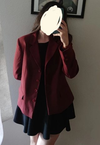 Chaqueta / blazer de traje roja