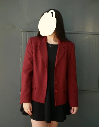 Chaqueta / blazer de traje roja