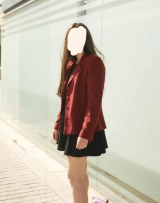 Chaqueta / blazer de traje roja
