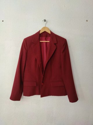 Chaqueta / blazer de traje roja