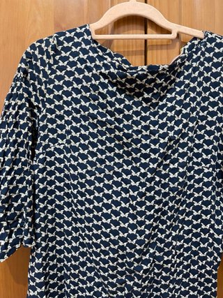 Vestido estampado azul