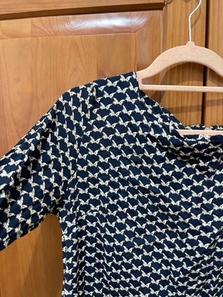 Vestido estampado azul
