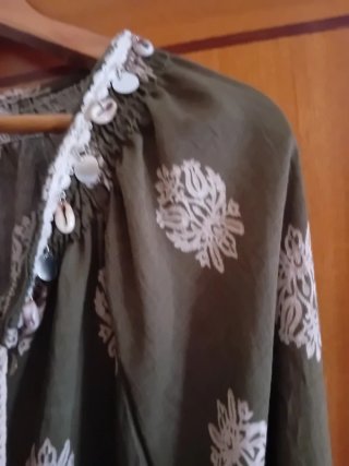 Túnica Estampada Verde Oliva