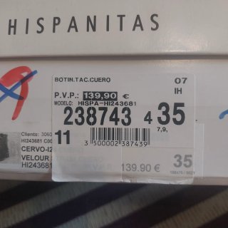 Botines Hispanitas de cuero marrón