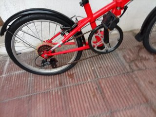 Bicicleta Plegable Btwin Tilt 120 Roja