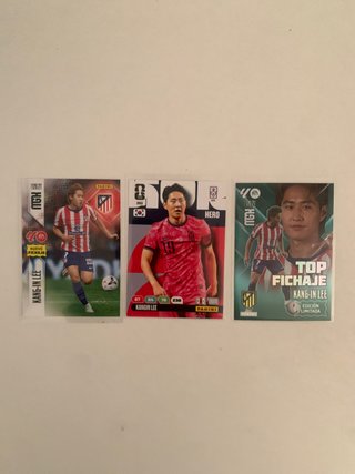 3 Cromos Panini Kang-in Lee Atletico de Madrid