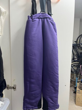Pantalón de esquí infantil morado talla 10