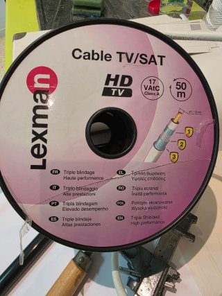 Cable Coaxial De Antena Lexman Triple Blindaje