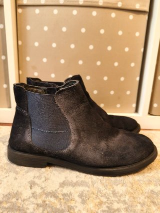 Botines ante azul marino niña n° 36