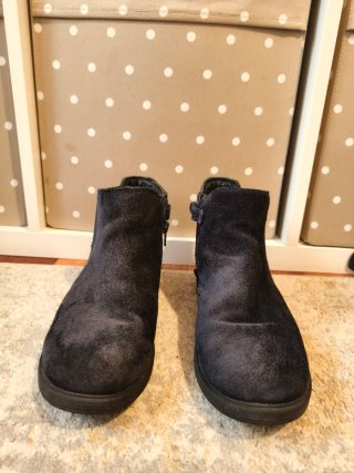 Botines ante azul marino niña n° 36