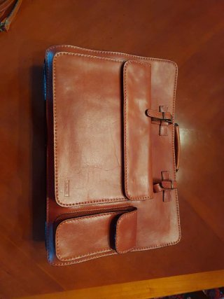 Cartera de documentos de piel