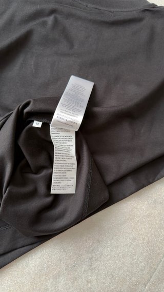 Camiseta Gucci Negra Logo Cosido Talla M