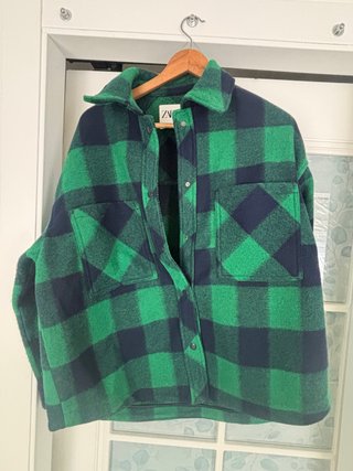 Sobrecamisa de cuadros Zara