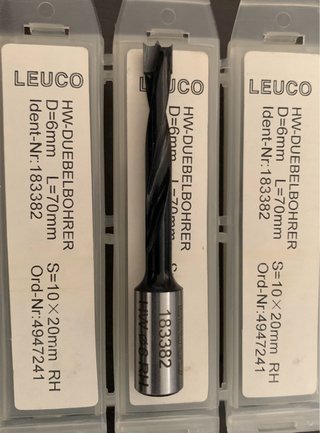 Broca LEUCO HW D=6mm L=70mm - Nueva