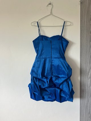 Vestido azul fiesta corto