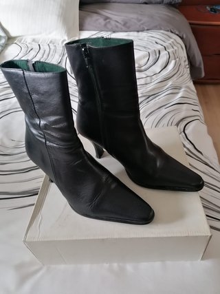 Botines negros tacón mujer