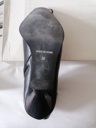 Botines negros tacón mujer
