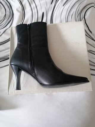 Botines negros tacón mujer