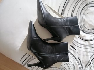 Botines negros tacón mujer