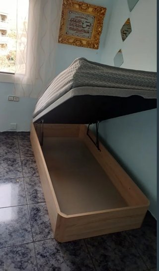 Base Cama Colchón con Almacenamiento