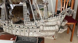 Maqueta de papel Barco Holandés Errante Piratas