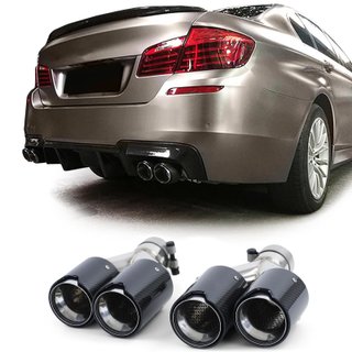 COLAS DE ESCAPE DOBLE EM CARBONO LOOK M