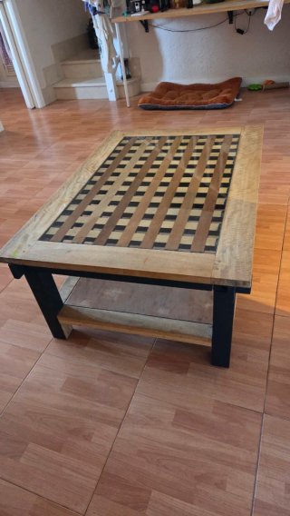 Mesa de Centro Rústica-Industrial