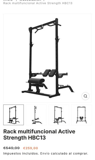 Rack multifuncional Bodytone HBC13 completo